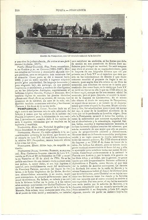 LAMINA ESPASA 40295: Castillo de Pompadour
