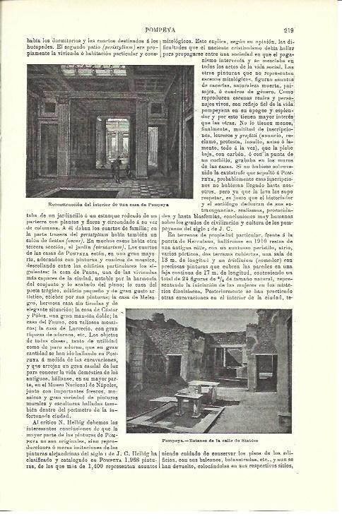 LAMINA ESPASA 40300: Calle de los Establos en Pompeya
