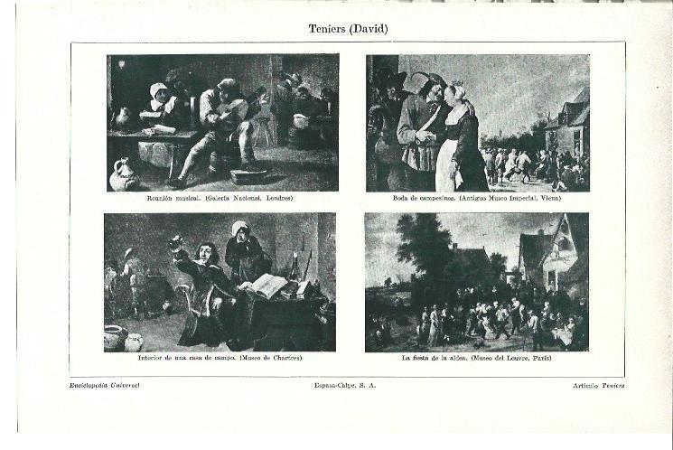 LAMINA ESPASA 40210: Obras de David Teniers