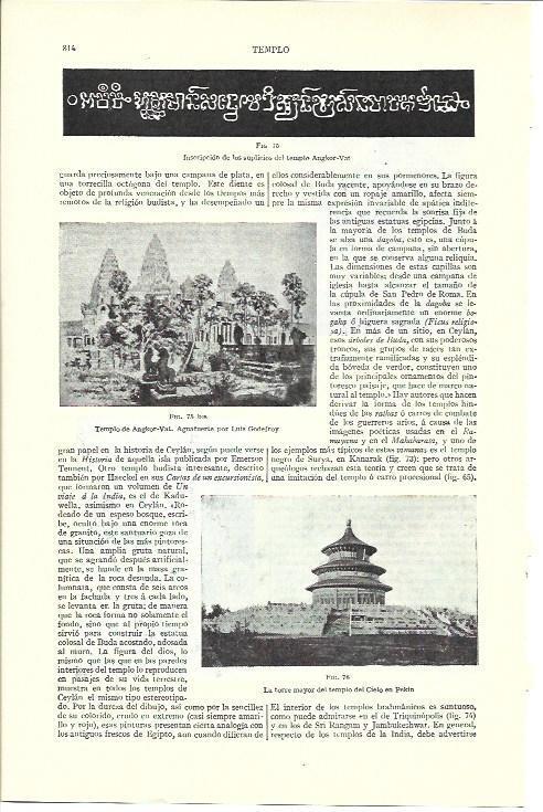LAMINA ESPASA 40196: Templo de Angkor-Vat 