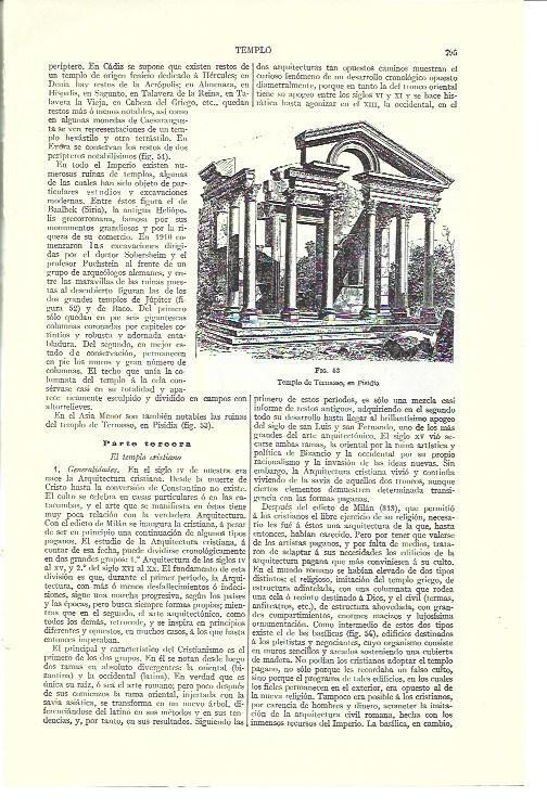 LAMINA ESPASA 40189: Templo de Ternasso en Pisidia
