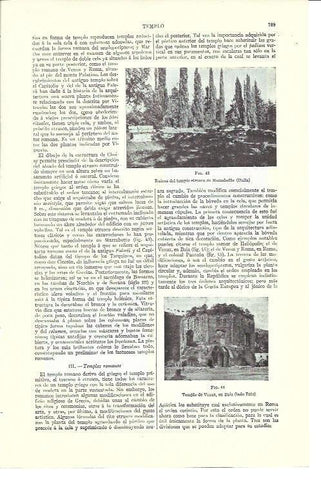 LAMINA ESPASA 40186: Templo de Venus en Bala y templo de Mazzabotto