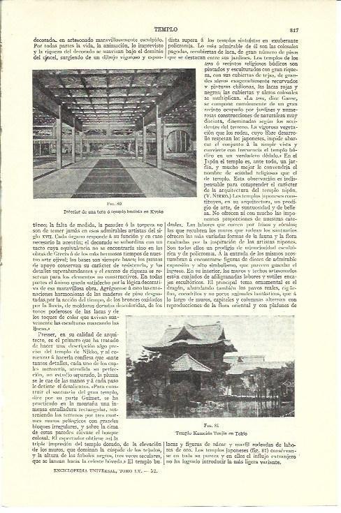 LAMINA ESPASA 40198: Templo Kameido en Tokio