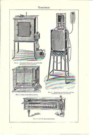 LAMINA ESPASA 40243: Tipos de termostato