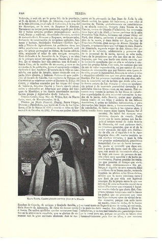 LAMINA ESPASA 40234: Santa Teresa, por Juan de la Miseria