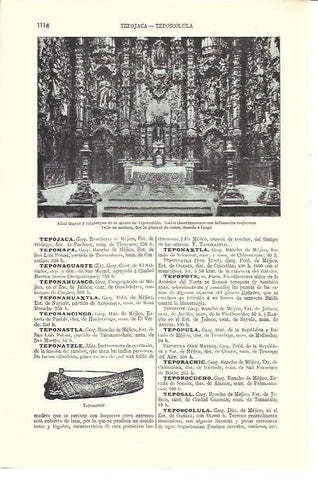 LAMINA ESPASA 40226: Altar Mayor de la iglesia de Tepotzotlan