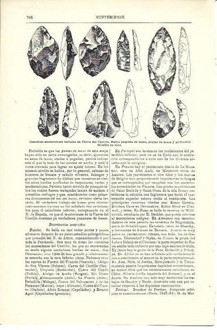 LAMINA ESPASA 40044: Utensilios de epoca musteriense de Cueva del Castillo