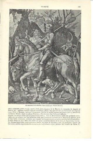 LAMINA ESPASA 39868: El caballero de la muerte, por Durero