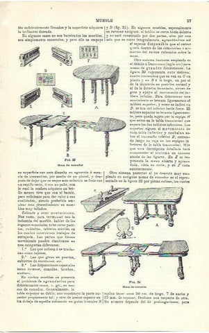 LAMINA ESPASA 39856: Mesas de comedor