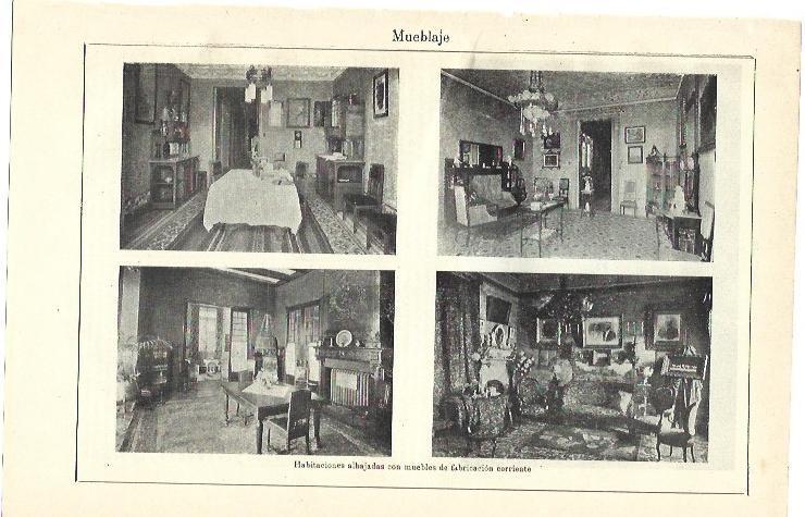 LAMINA ESPASA 39848: Habitaciones con muebles de principios del siglo XX