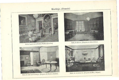 LAMINA ESPASA 39847: Proyectos de decoracion en salones de Francia