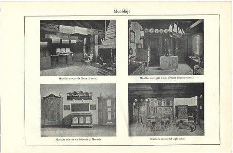 LAMINA ESPASA 39844: Muebles de Suiza, Bohemia y Prusia