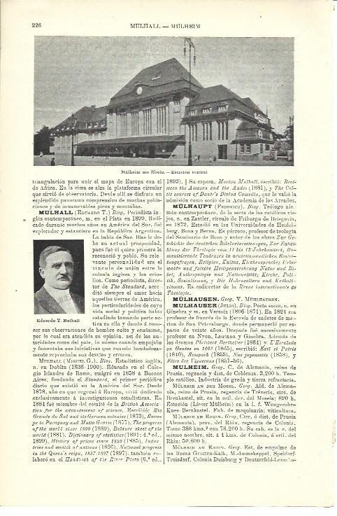 LAMINA ESPASA 39904: Estacion central de Mulheim, Alemania