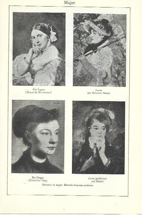 LAMINA ESPASA 39896: Retratos de mujer de la escuela francesa moderna