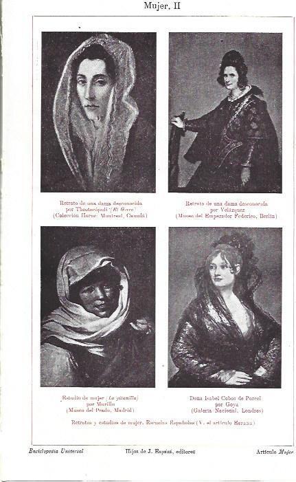 LAMINA ESPASA 39894: Retratos y estudios de mujer de las escuelas españolas