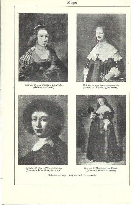LAMINA ESPASA 39891: Retratos de mujer por Rembrandt