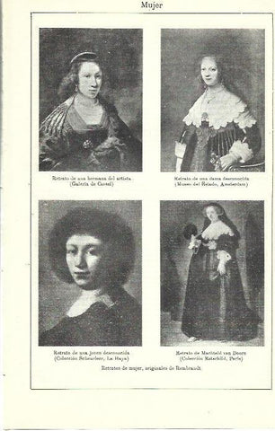 LAMINA ESPASA 39891: Retratos de mujer por Rembrandt