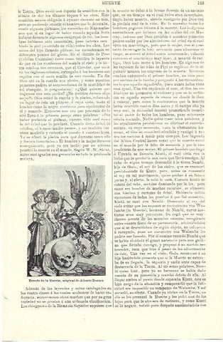 LAMINA ESPASA 39875: Esendo de la muerte, por Durero