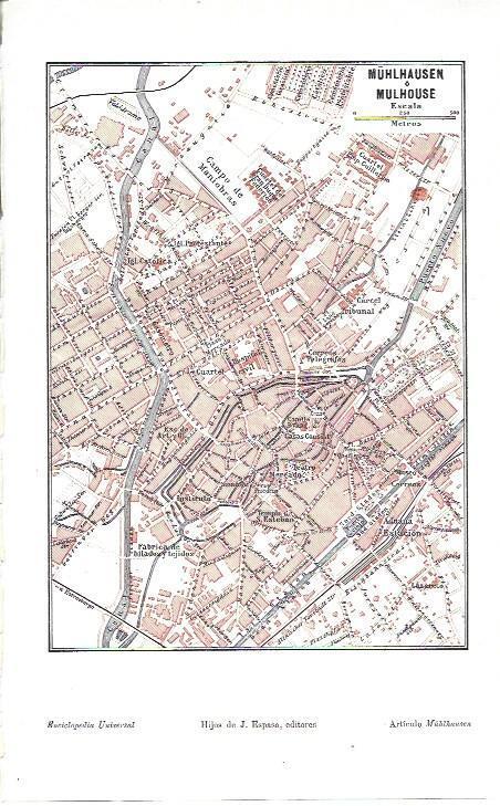 LAMINA ESPASA 39883: Plano de Mulhhausen
