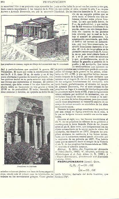 LAMINA ESPASA 39797: Propileo de Atenas y de Balbek