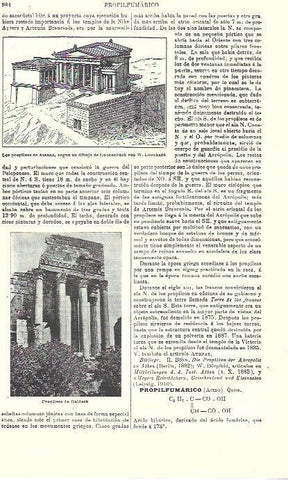 LAMINA ESPASA 39797: Propileo de Atenas y de Balbek