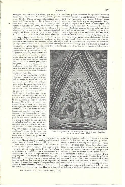 LAMINA ESPASA 39792: Fragmento del Coro de los Profetas de la Catedral de Oviedo