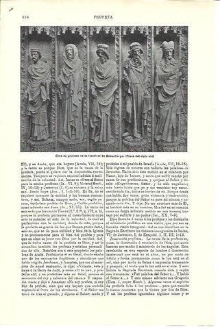 LAMINA ESPASA 39790: Coro de profetas de la Catedral de Estrasburgo