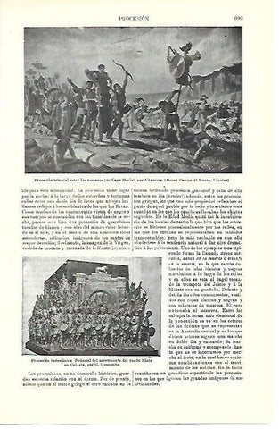 LAMINA ESPASA 39774: Procesion triunfal entre los romanos por Altamura