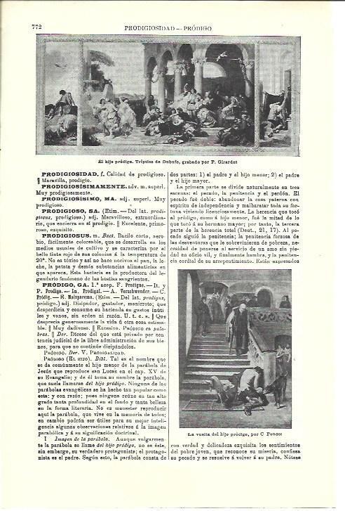 LAMINA ESPASA 39785: El hijo prodigo, por Girardo