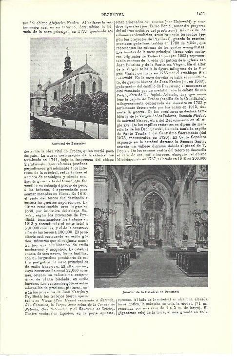 LAMINA ESPASA 39827: Catedral de Przemysl