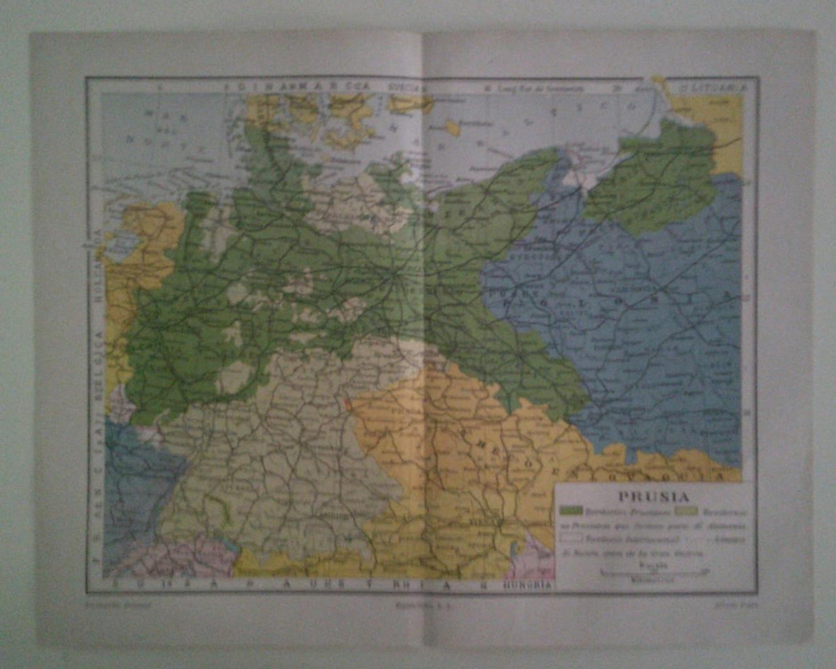 LAMINA ESPASA 39824: Mapa de Prusia