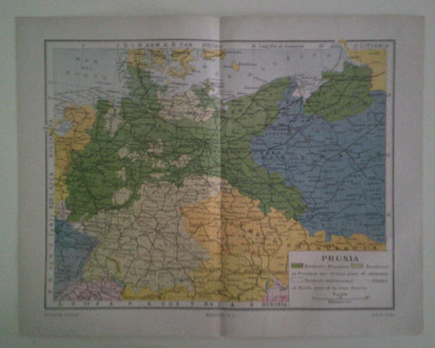 LAMINA ESPASA 39824: Mapa de Prusia