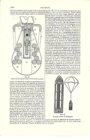 LAMINA ESPASA 39820: Proyectil alemas de iluminacion