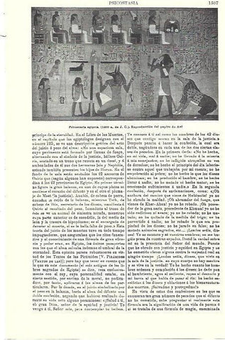 LAMINA ESPASA 39837: Psicostasia egipcia del Papiro de Ani