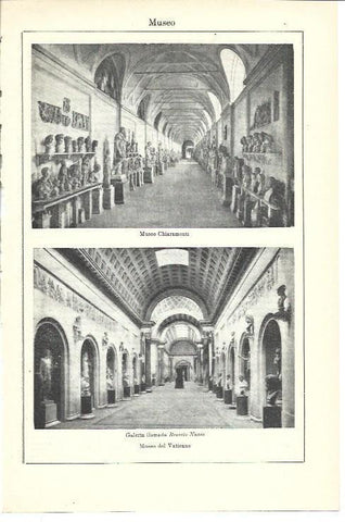 LAMINA ESPASA 40005: Museo Chiaramonti y Galeria Braccio Novo del Vaticano
