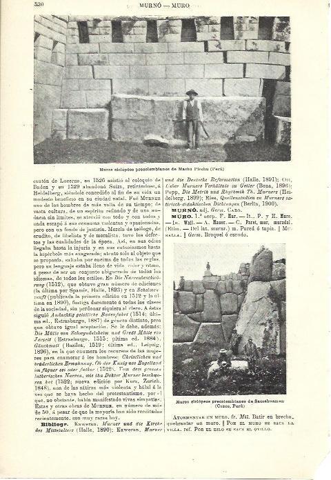 LAMINA ESPASA 39988: Muros del Machu Picchu