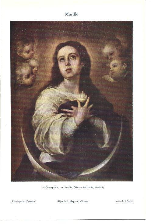 LAMINA ESPASA 39984: La concepcion de Murillo