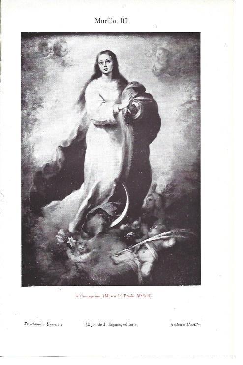 LAMINA ESPASA 39982: La Concepcion, por Murillo