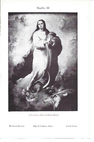 LAMINA ESPASA 39982: La Concepcion, por Murillo