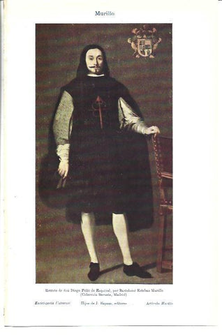 LAMINA ESPASA 39978: Retrato de Don Diego Felix de Esquivel, por Murillo