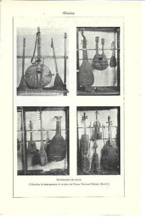 LAMINA ESPASA 40032: Instrumentos de cuerda del Museo Nacional Bavaro de Munich