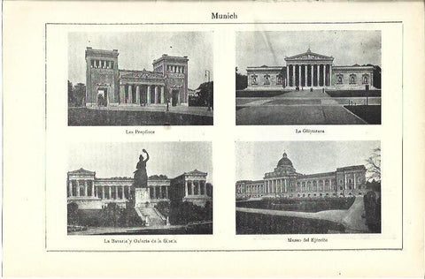 LAMINA ESPASA 39929: Edificios emblemtaticos de Munich