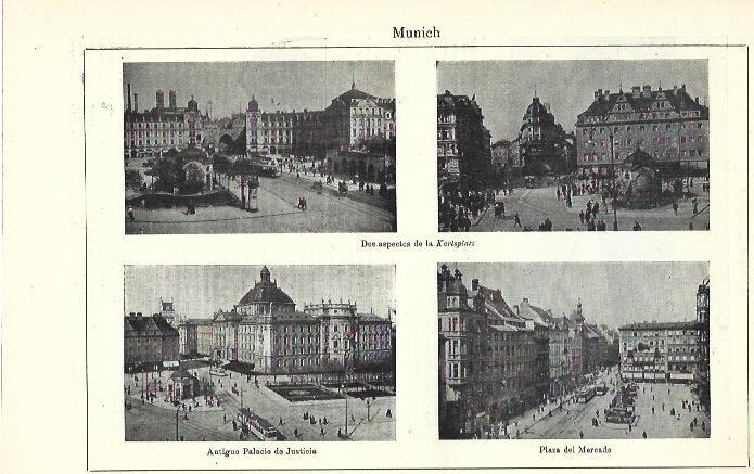 LAMINA ESPASA 39926: Edificios de Munich, Alemania
