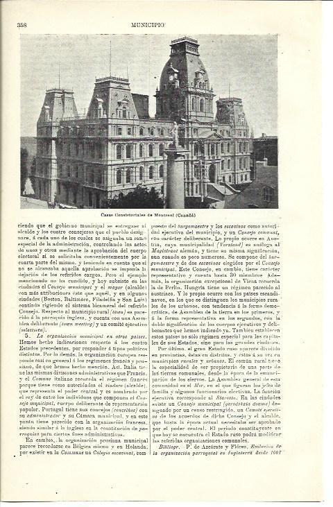 LAMINA ESPASA 39925: Ayuntamiento de Montreal, Canada
