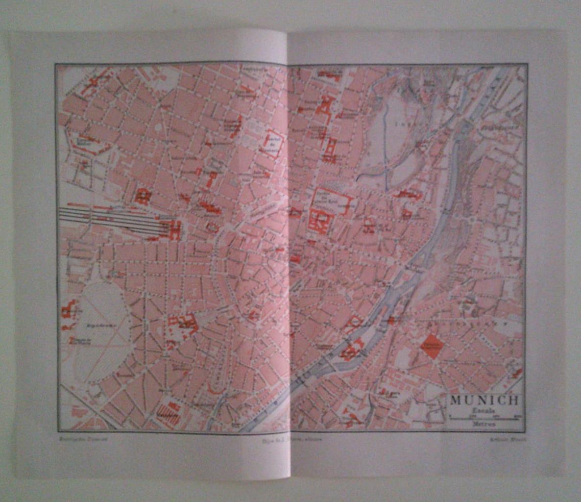 LAMINA ESPASA 39924: Plano de Munich, Alemania