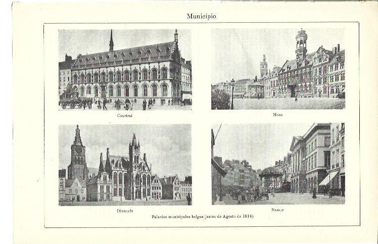 LAMINA ESPASA 39922: Palacios Municipales de Belgica