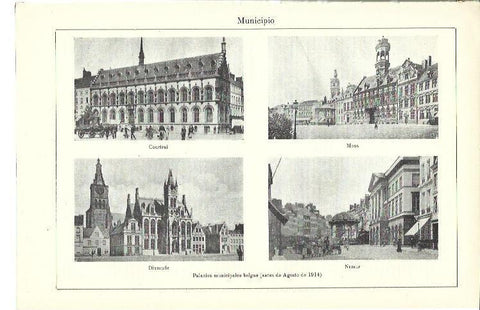 LAMINA ESPASA 39922: Palacios Municipales de Belgica