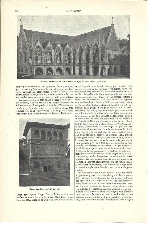 LAMINA ESPASA 39915: Ayuntamiento de la ciudad vieja de Brunawick y de Alcañiz