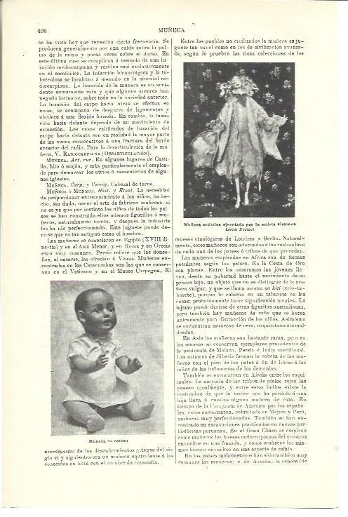 LAMINA ESPASA 39944: Muñeca de carton y muñeca de Pritzel