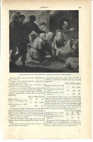 LAMINA ESPASA 39975: La Adoracion de los Pastores, por Murillo